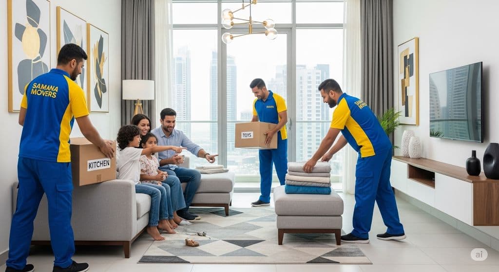 Samana Movers packing services for apartment movers in UAE
